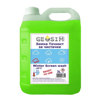 Зимна течност за чистачки 5 л GEOSIM