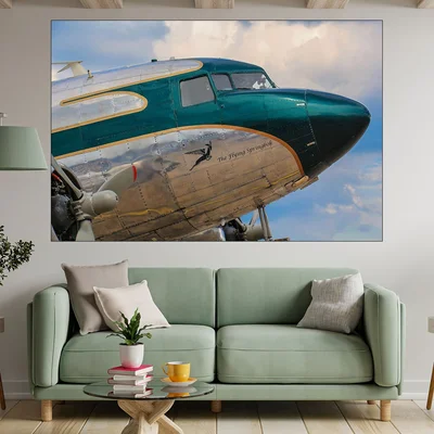 Самолет от WW2 - картина пано за стена