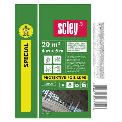 ЕКО защитно фолио LDPE 4x5 м Scley Hardy