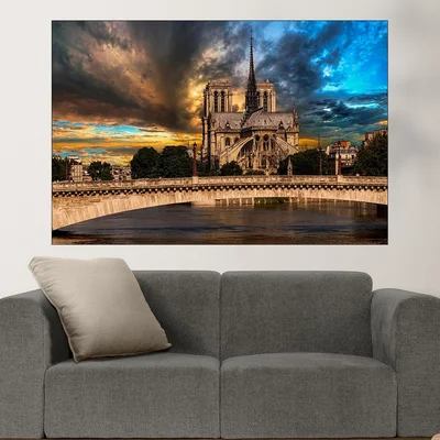 Катедралата Дева Мария в Париж - картина пано за стена