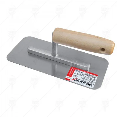 Маламашка гладка за декоративна мазилка с дръжка 10х20 DECOREX