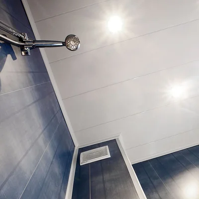 PVC ламперия 25х200 см 10 мм Бял лак без фуга DUMAPAN