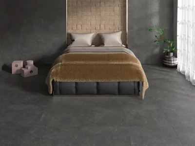 Гранитогрес Grain Stone Black 60×60 см - Черен - Navarti