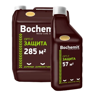 Импрегнант за дърво (концентрат) Bоchemit OPTI F 5 кг, кафяв цвят