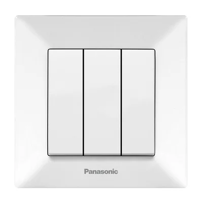 Троен ел. ключ Arkedia Slim бял PANASONIC