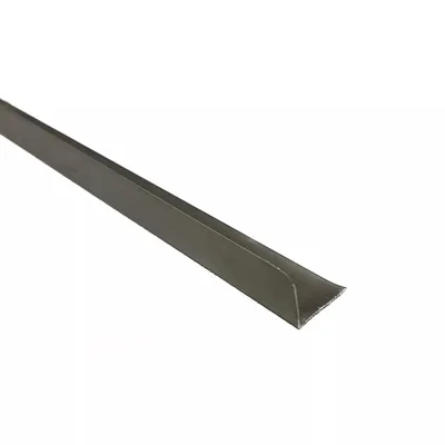 Г-образна алуминиева лайстна 40х40 мм полиран бронз 2.7 м
