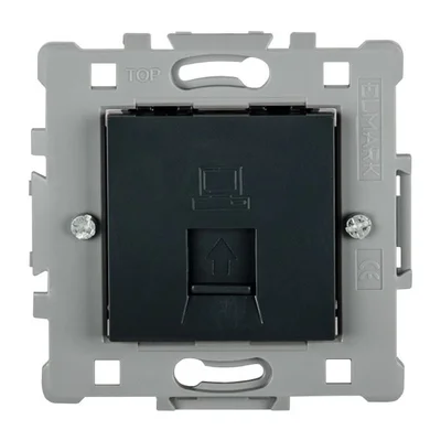 Контакт за компютър RG45 черен Splendor ELMARK