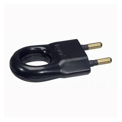 Черен щепсел с ринг 2Р 6А Legrand