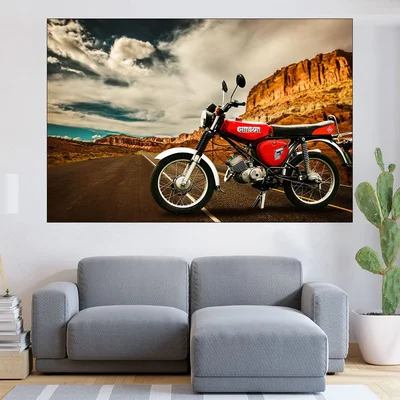 Мотор Simson на пътя - картина пано за стена
