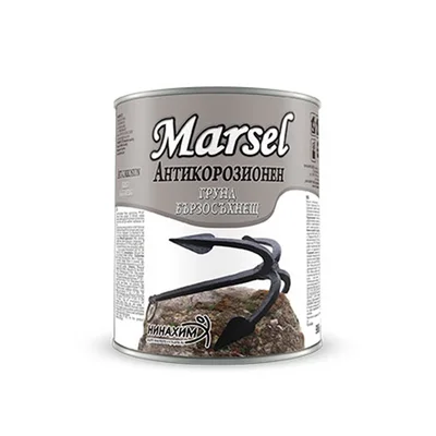 Антикорозионен  бързосъхнещ грунд 3 кг черен MARSEL