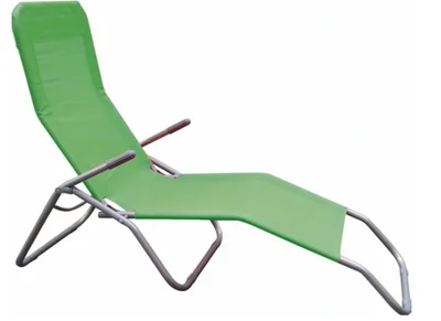 Стол сгъваем, тип шезлонг 140/60/93 см, зелен