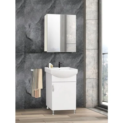 Комплект долен и горен шкаф за баня Лора MAKENA