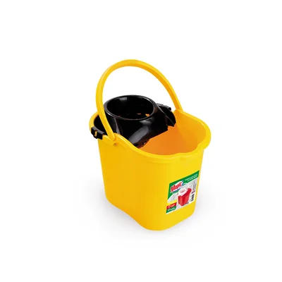 Овална кофа с цедка 16 л жълта MAGIC CLEAN
