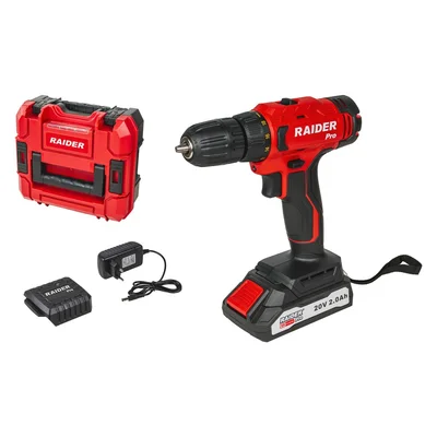 Акумулаторна бормашина с 2 скорости 10 мм RDP-SPCD20 Set RAIDER