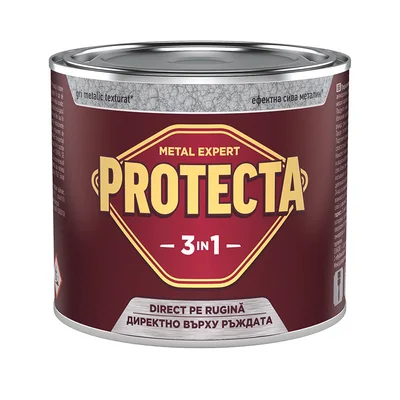 Боя за метал Protecta 3in1 0.5 л сребриста ОРГАХИМ