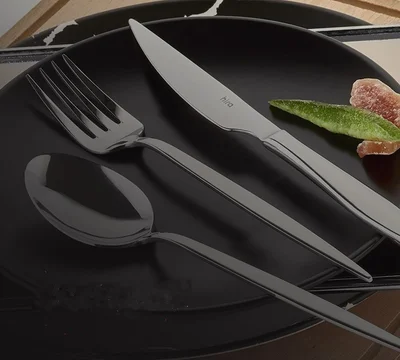 Комплект прибори 18 части черен мат Istanbul HIRA