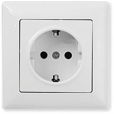 Контакт шуко Visage бял 16 A - GUNSAN