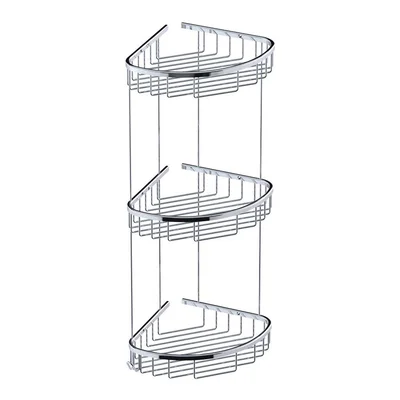 Ъглова тройна етажерка за баня A.503 DUXXA