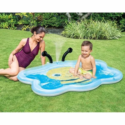 Детски надуваем басейн 127х102х28 см Пчеличка с пръскало INTEX