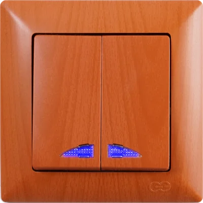 Ключ двоен светещ сх.5 дъб Visage - GUNSAN