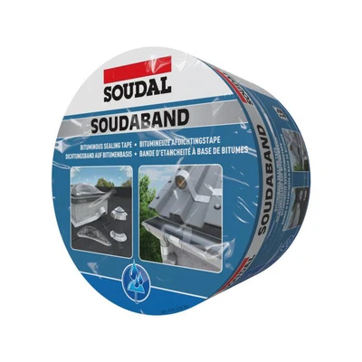 Самозалепваща битумна лента 15 см х 10 м алуминий Soudaband SOUDAL