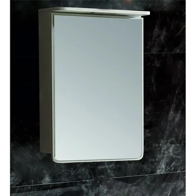 Горен шкаф за баня с огледало и led осветление - INTER CERAMIC