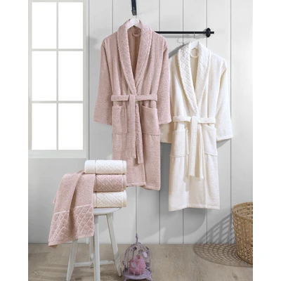 Комплект халати за баня с кърпи 6 части Selena IPEKCE