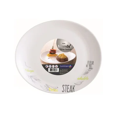 Чиния за стек 30x26 см бяла Friend's Time LUMINARC