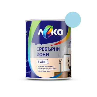 Интериорна боя със сребърни йони 2.5 л Северно сияние LEKO