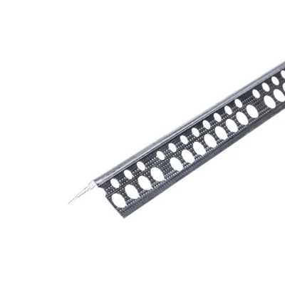 Алуминиев рифелован ъгъл за шпакловка 23x23 мм 2.5 м VESTAL