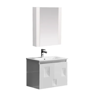 Долен шкаф за баня + горен огледален шкаф INTER CERAMIC