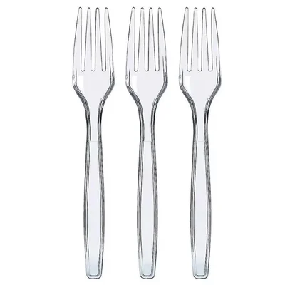 Пластмасови вилици 50 бр. прозрачни Лукс