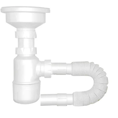 Сифон бутилков с витло ф92 и гофрирана връзка