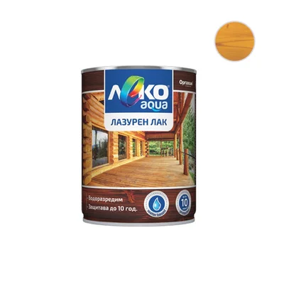 Лазурен лак Леко Aqua 700 мл бор ОРГАХИМ