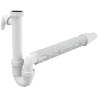 Сифон тръбен с витло и щуцер за умивалник