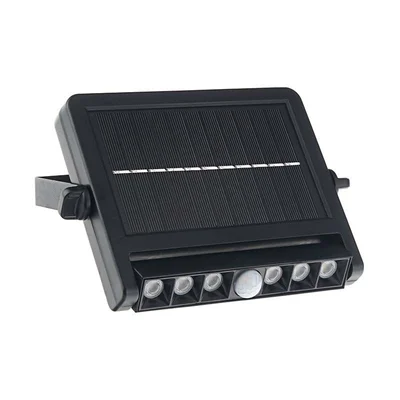 Соларно осветително тяло за стена 1.8 W 6000 K черно OPTONICA