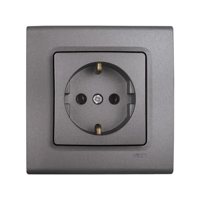 Контакт шуко LINNERA LIFE сив VIKO