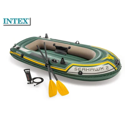 Надуваема лодка с гребла и помпа 236х114х41 см INTEX