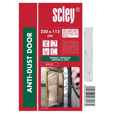 Завеса против прах L-образен отвор 198x60 см Hardy