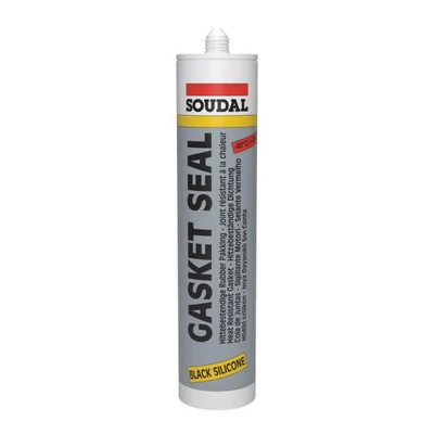 Термоустойчив уплътнител 310 мл черен Gasketseal SOUDAL 