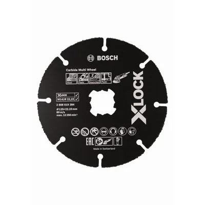 Диск за дърво и пластмаса X-LOCK Carbide ∅125 мм BOSCH