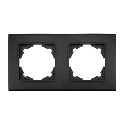 Двойна рамка LINNERA LIFE черна VIKO