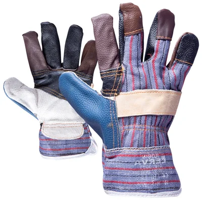 Ръкавици от кожа и плат CARD ROBIN №10.5