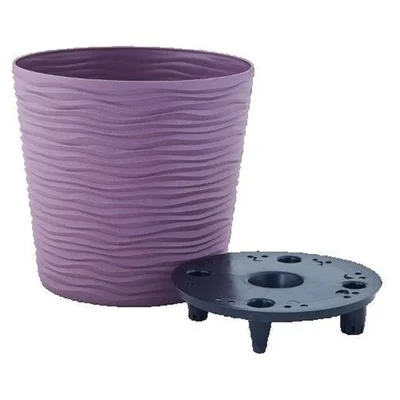 Саксия с дренаж Ø23.5 см лилава Фюжън