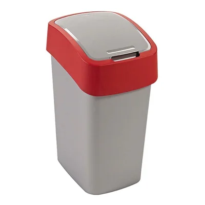 Кош за отпадъци 10 л сиво/червено CURVER