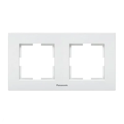 Двойна рамка Karre Plus бяла PANASONIC