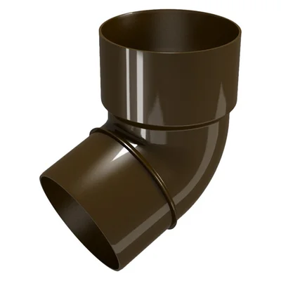 Дъга Rainpipe 67.5° Ø80 мм кафява DEVOREX