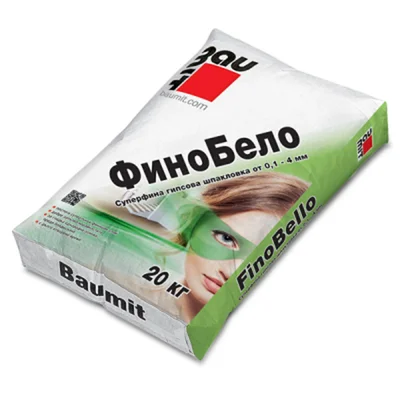 Гипсова шпакловка ФиноБело 20 кг BAUMIT