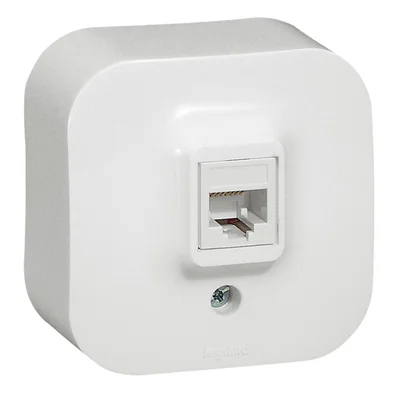 Компютърна розетка RJ45 UTP открит монтаж IP21 Legrand