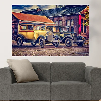 Ретро автомобил FORD - картина пано за стена